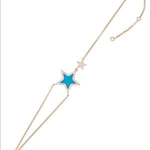 Turquoise star bracelet ,turquoise bracelet gold,c